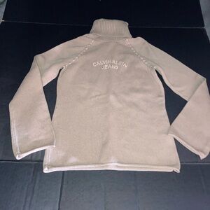 Calvin Klein tan Turtleneck Sweater